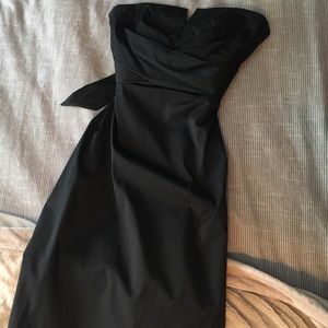 White House Black Market black strapless dress